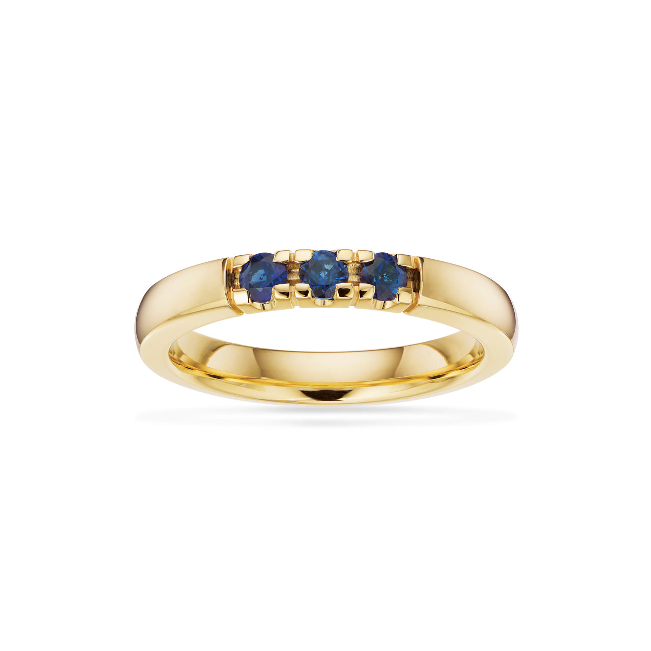 Grace Ring 14 kt. rd. 3x0,07 safir