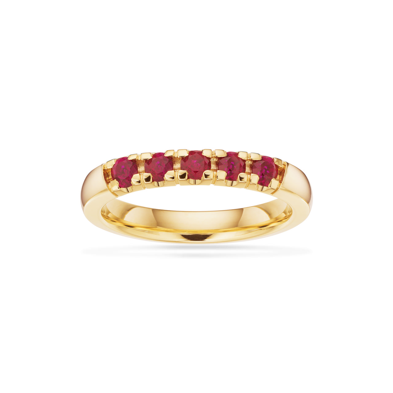 Grace Ring 14 kt. rd. 5x0,07 rubin