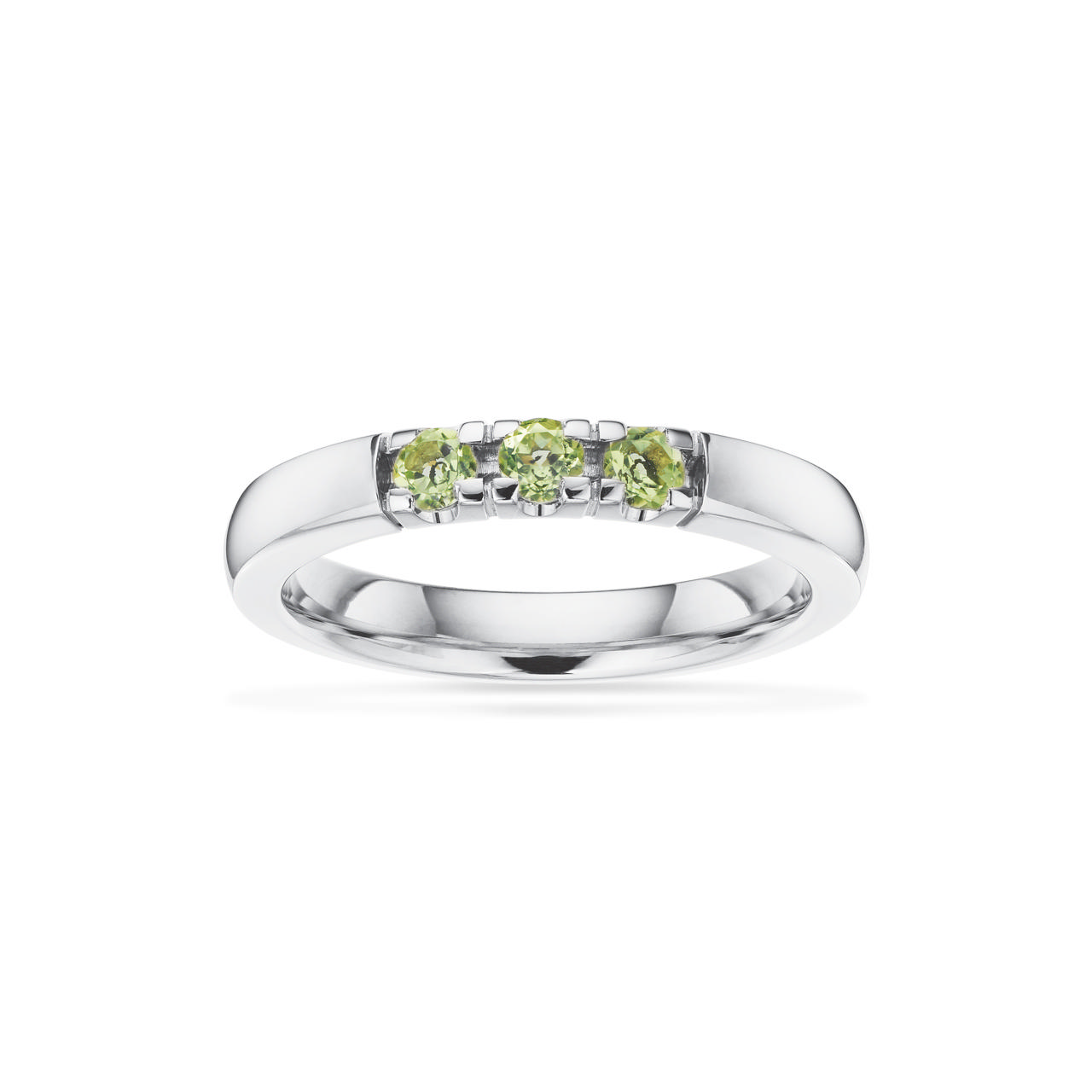 Grace Ring 14 kt. hv. 3x0,07 peridot