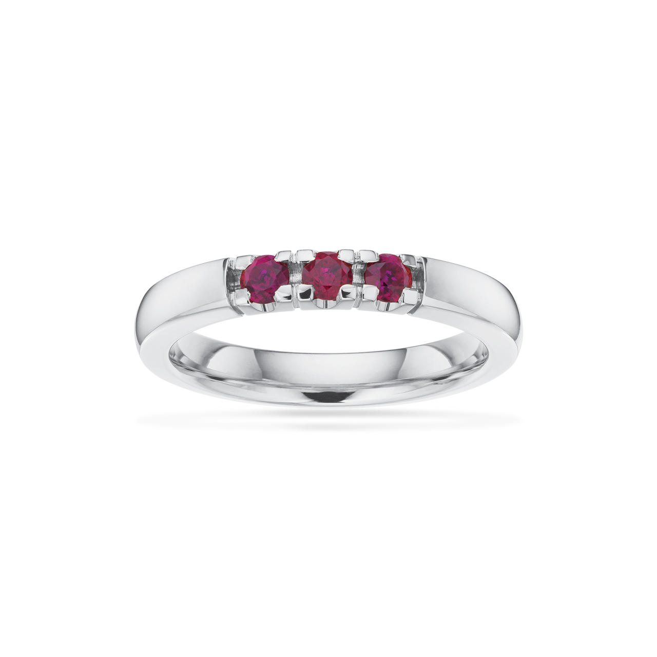 Grace Ring 14 kt. hv. 3x0,07 rubin