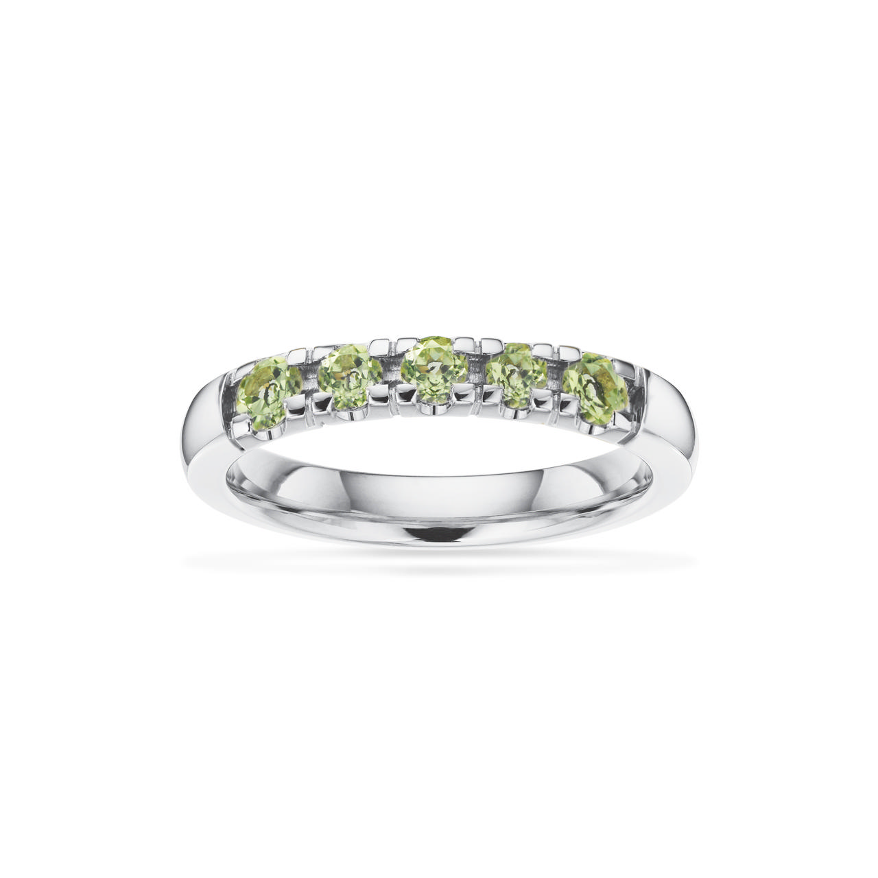 Grace Ring 14 kt. hv. 5x0,07 peridot