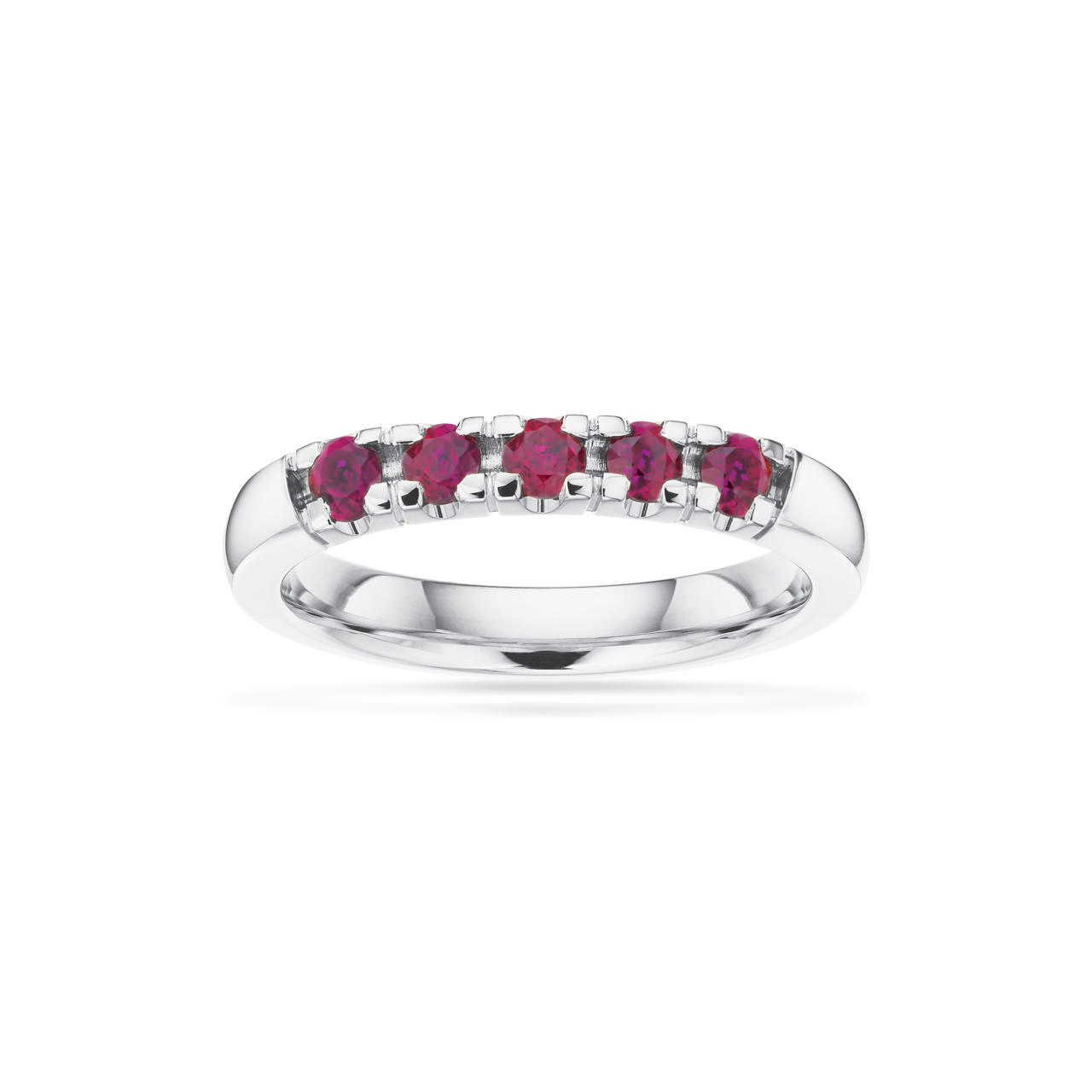 Grace Ring 14 kt. hv. 5x0,07 rubin