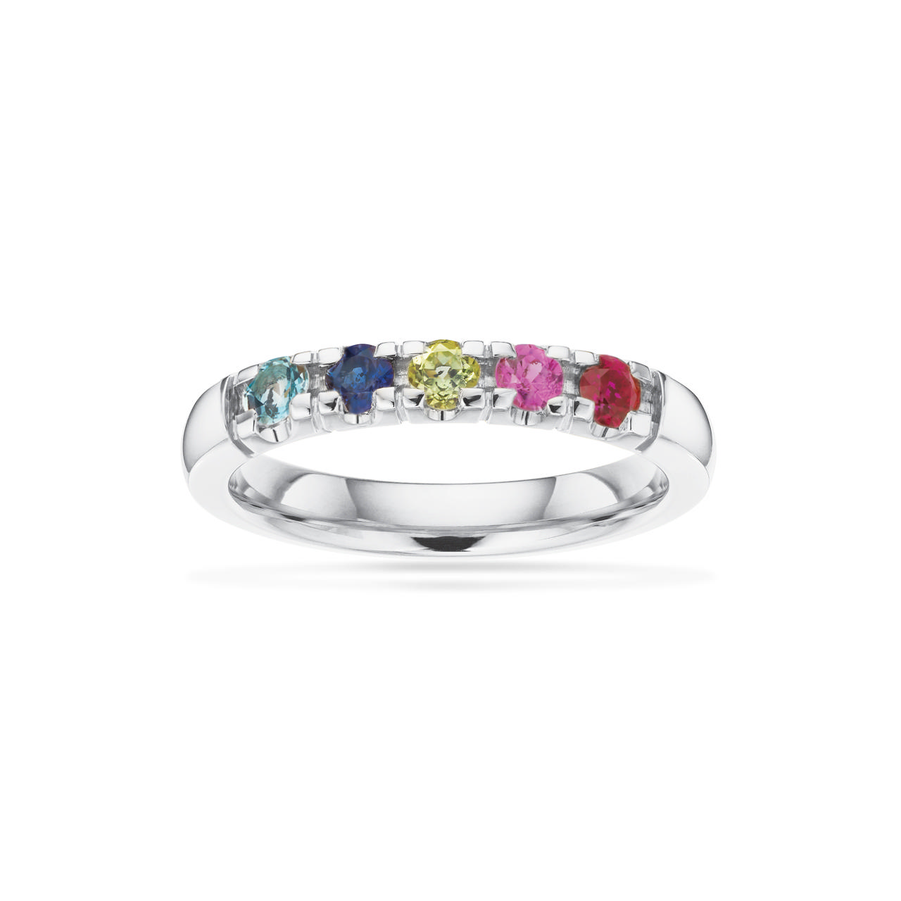 Grace Ring 14 kt. hv. 5x0,07 mix