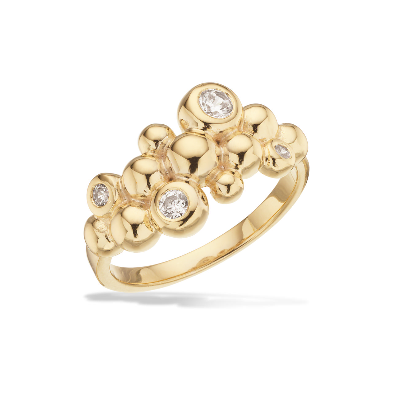 Ring zir. 925 goldplated