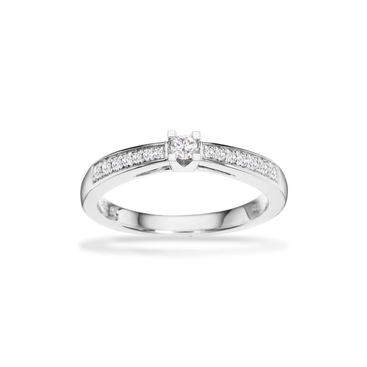 *Kleopatra Queen ring 0,05+0,10 H-W/SI 14 kt