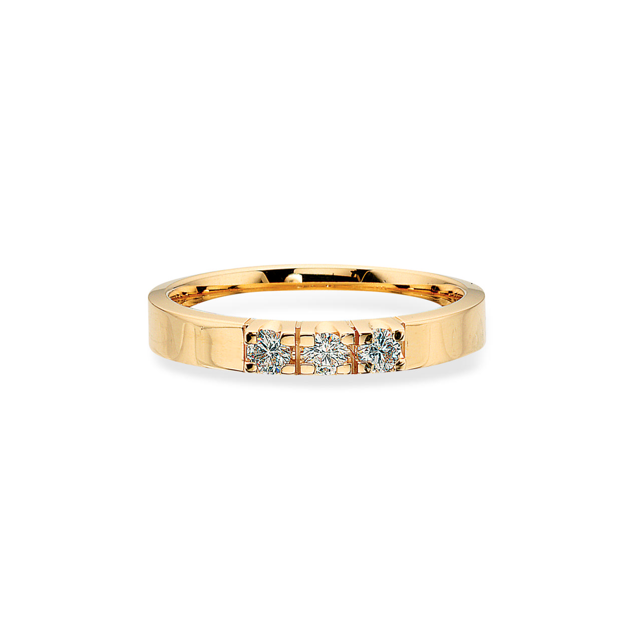 Grace Ring m/gr.14 kt.rd 3x0,04 H-W/SI