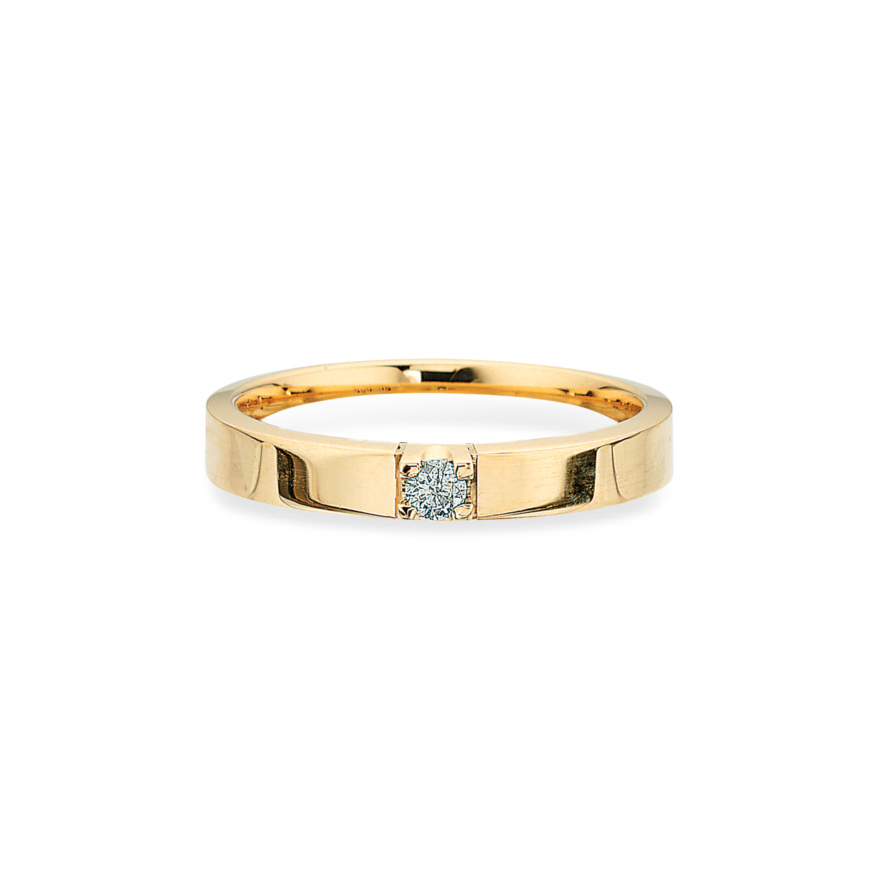Grace Ring m/gr.14 kt.rd 1x0,07 H-W/SI