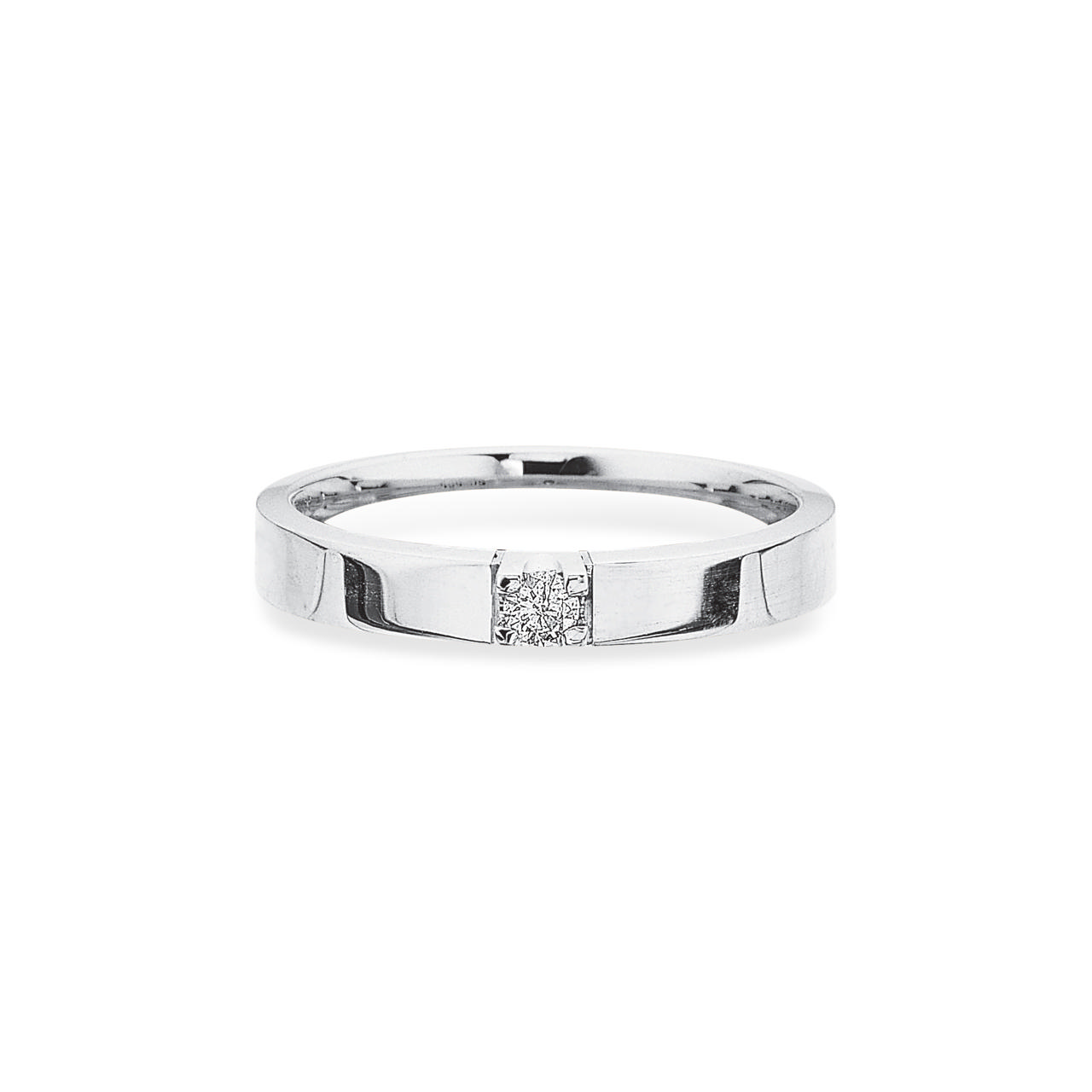 Grace Ring m/gr.14 kt.hv. 1x0,07 H-W/SI