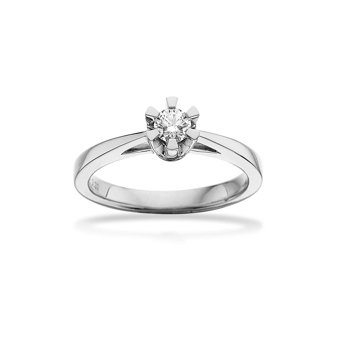 Prinsesse ring 0,20 H-W/VVS 14 kt