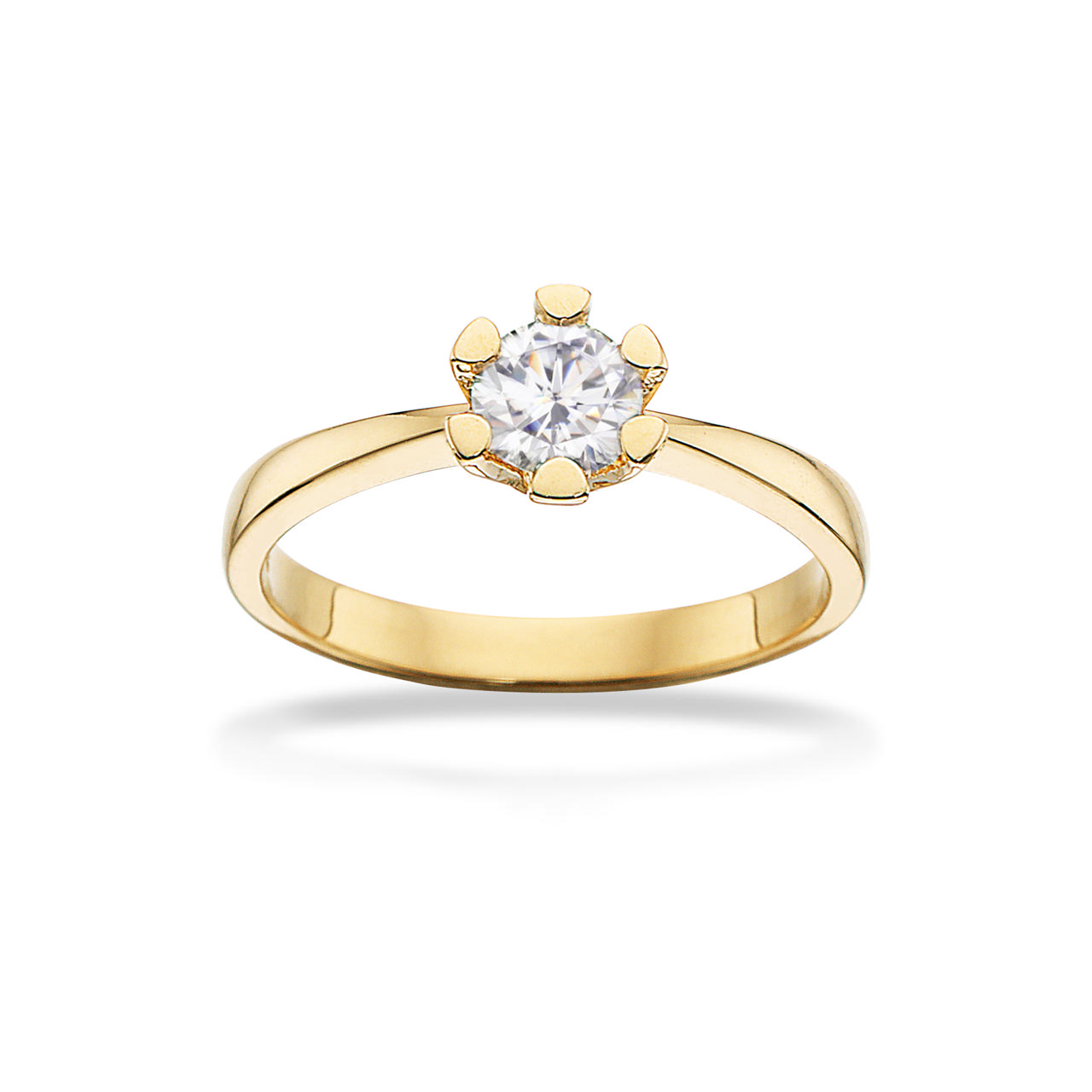*Vida ring 0,50 H-W/P1 14 kt