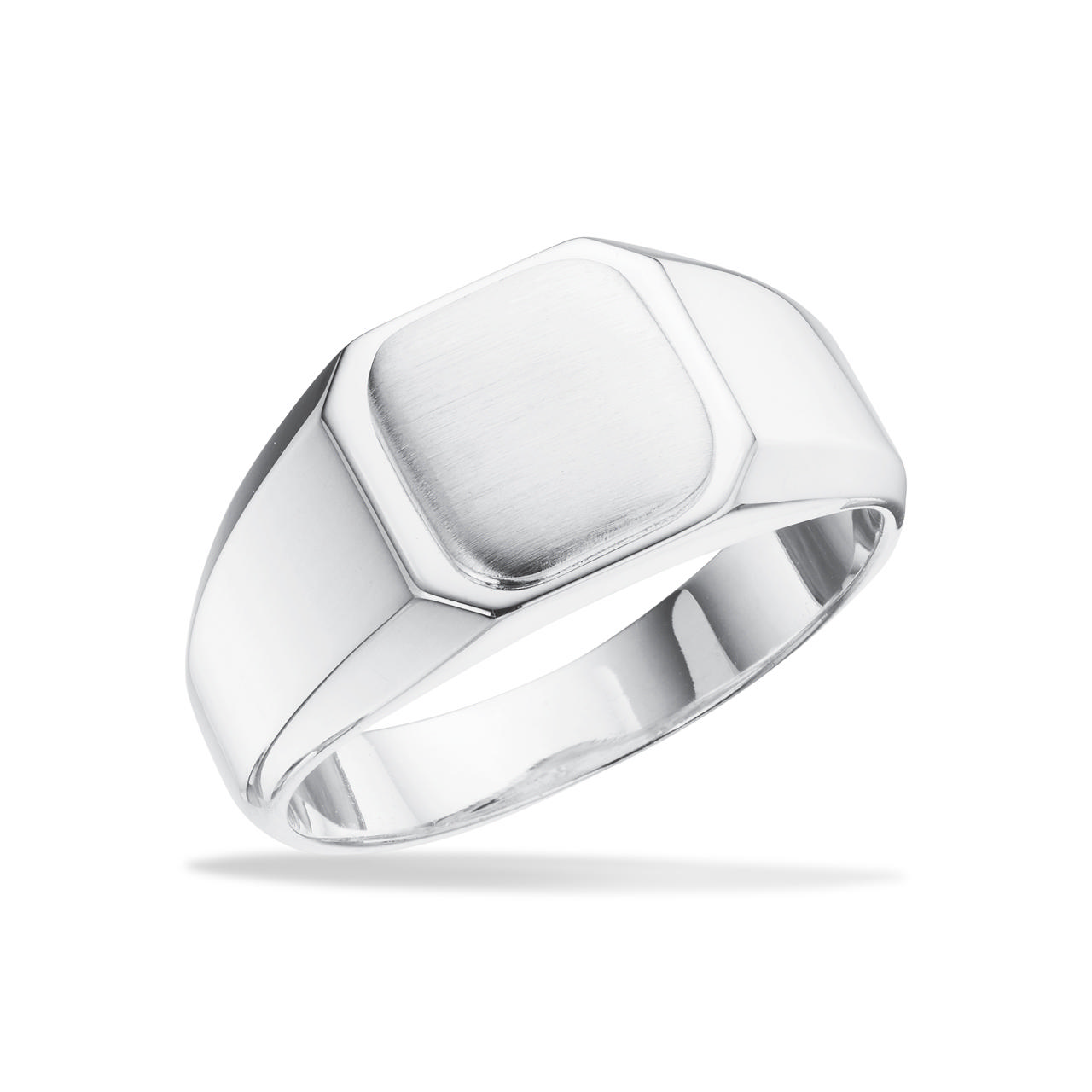 Herrering signet sølv