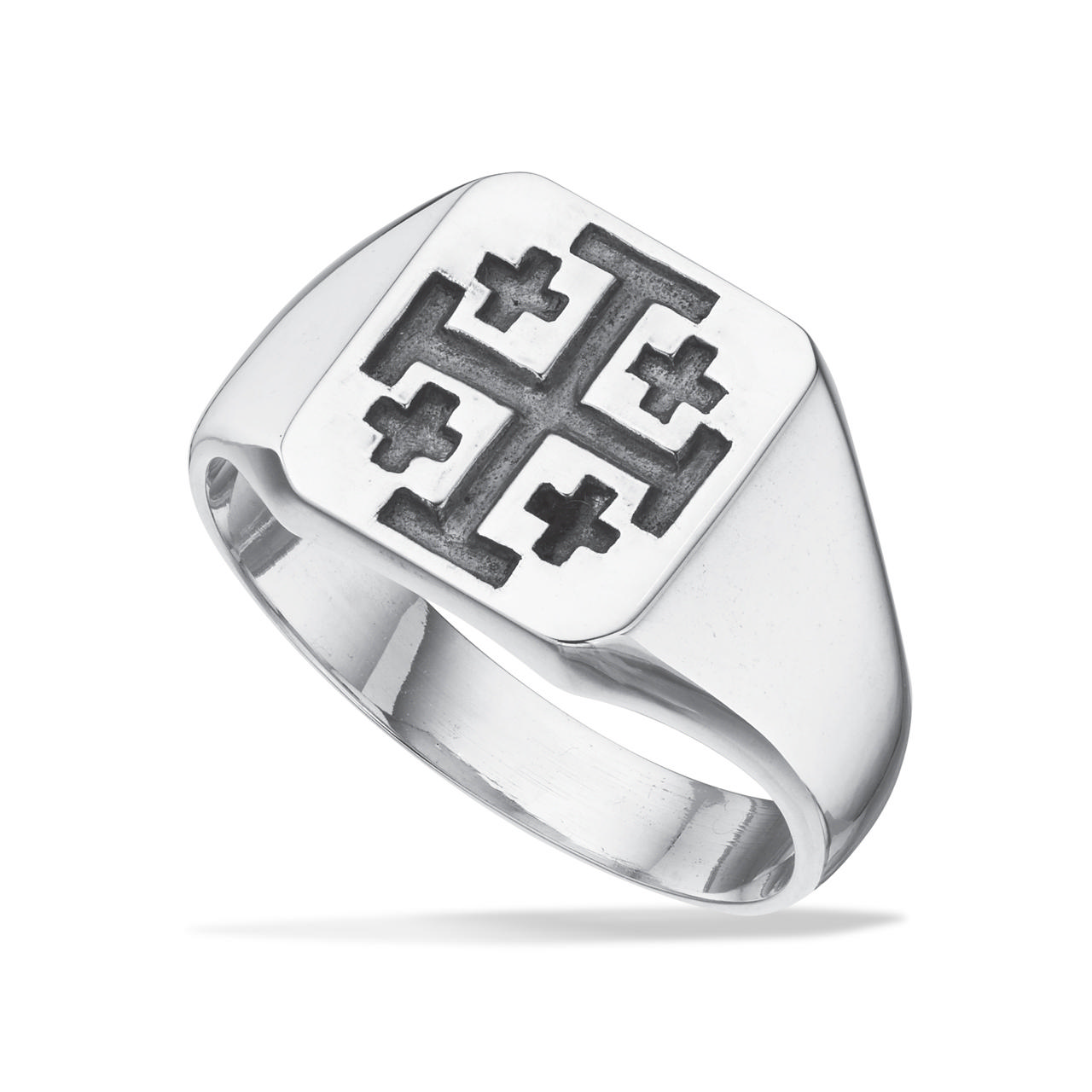 *Herrering signet sølv ox.