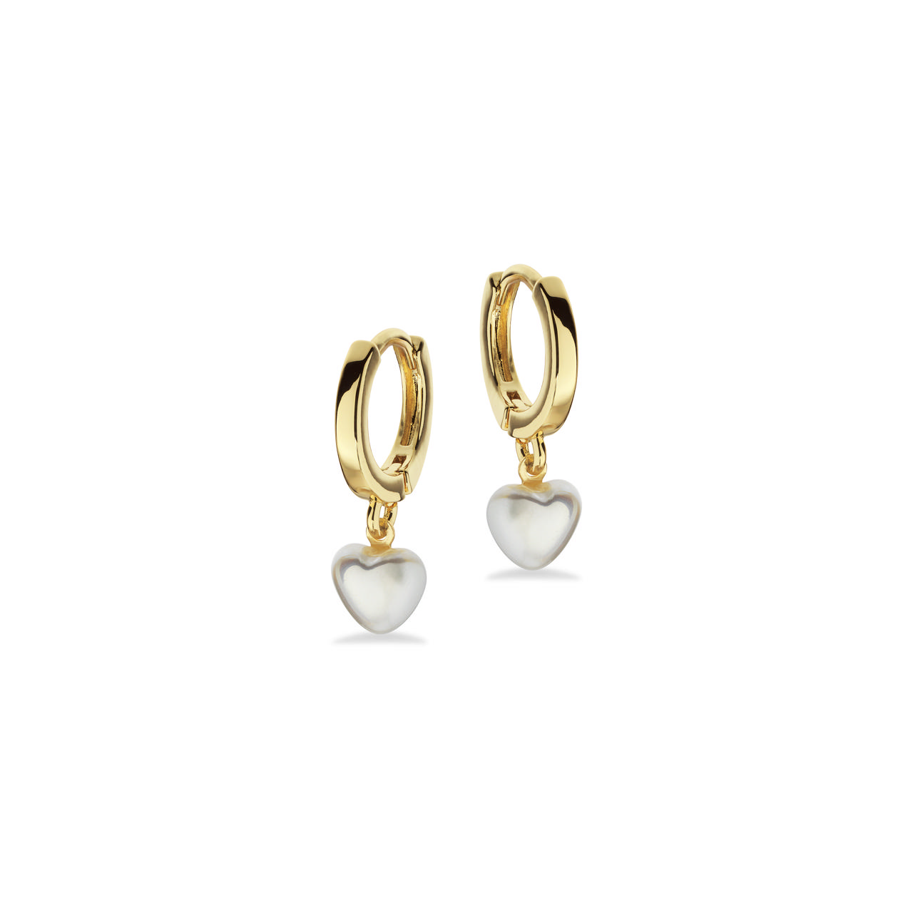 Earsticks pearl brass goldplated