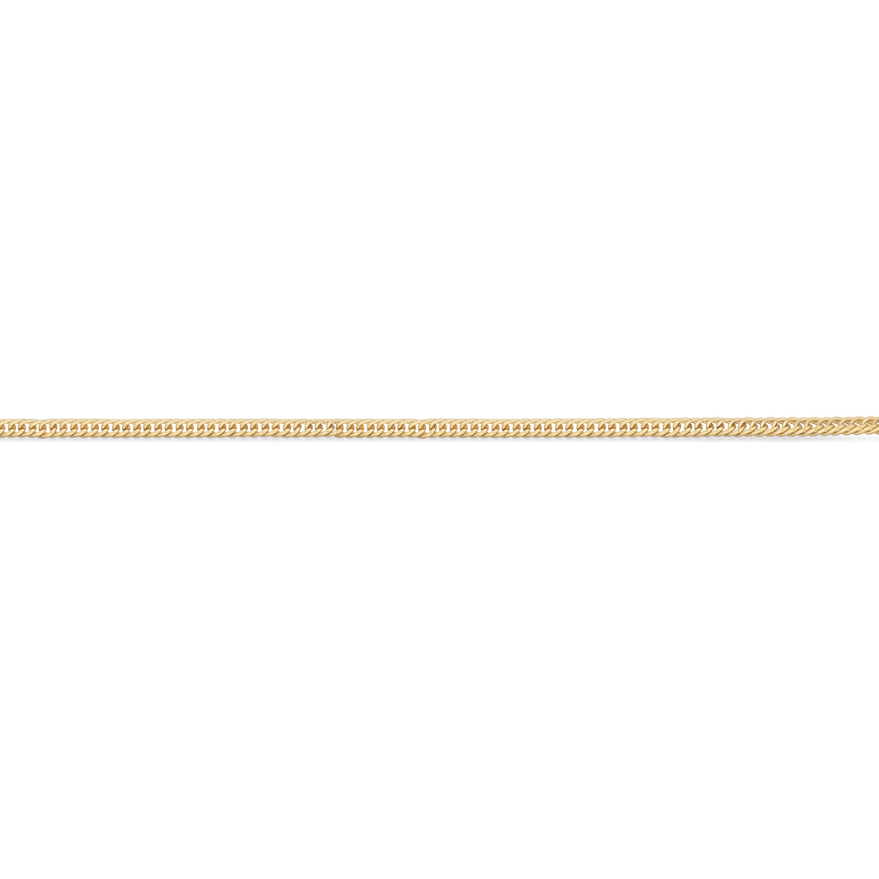 *Molly halskæde panzer rund stål guldf. 42+3 cm
